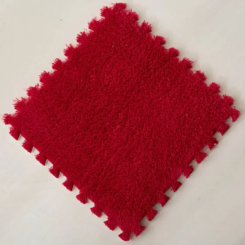 Soft Plush Carpet Interlocking Tiles