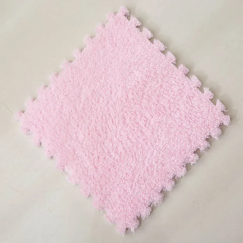 Soft Plush Carpet Interlocking Tiles
