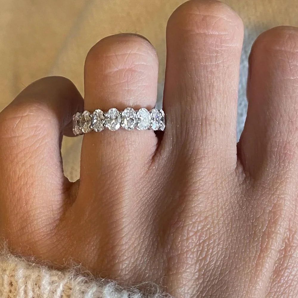 Moissanite Eternity Ring