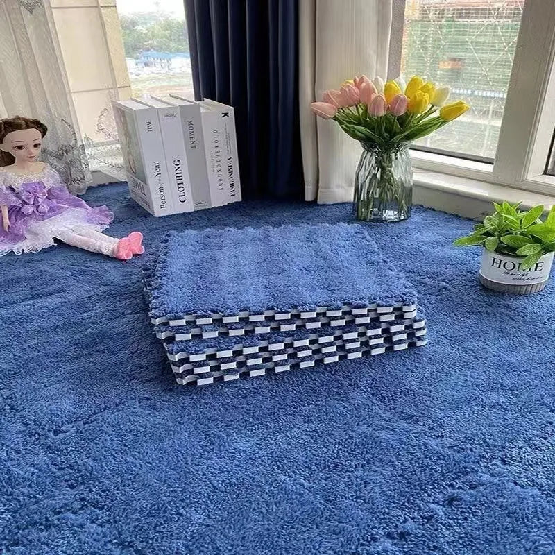 Soft Plush Carpet Interlocking Tiles