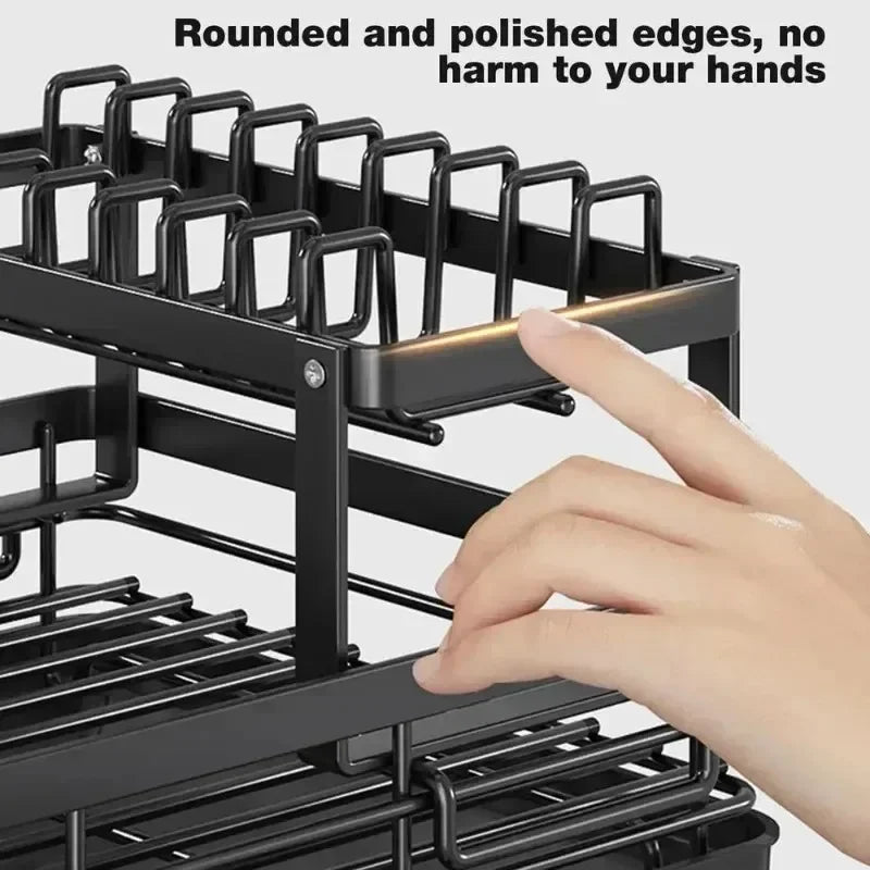 Premium Dish Drying Rack & Drainboard