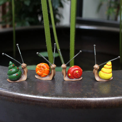 Snail Garden Ornaments (4 Pack)