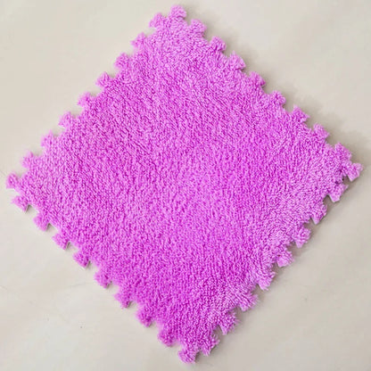 Soft Plush Carpet Interlocking Tiles
