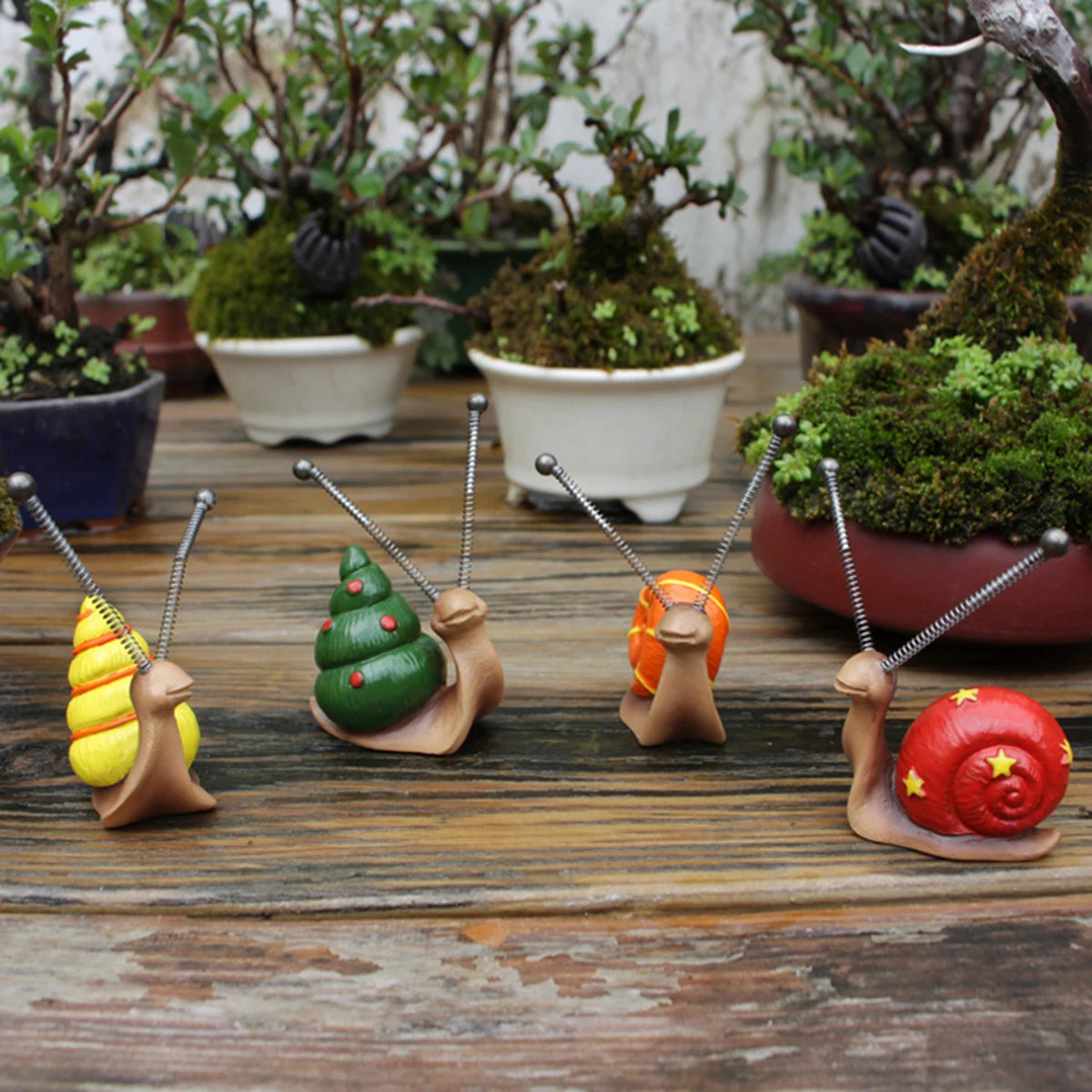 Snail Garden Ornaments (4 Pack)