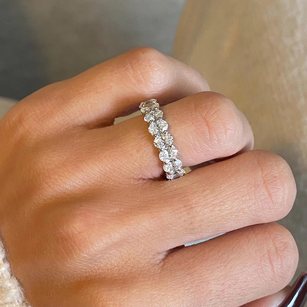 Moissanite Eternity Ring