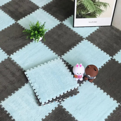 Soft Plush Carpet Interlocking Tiles