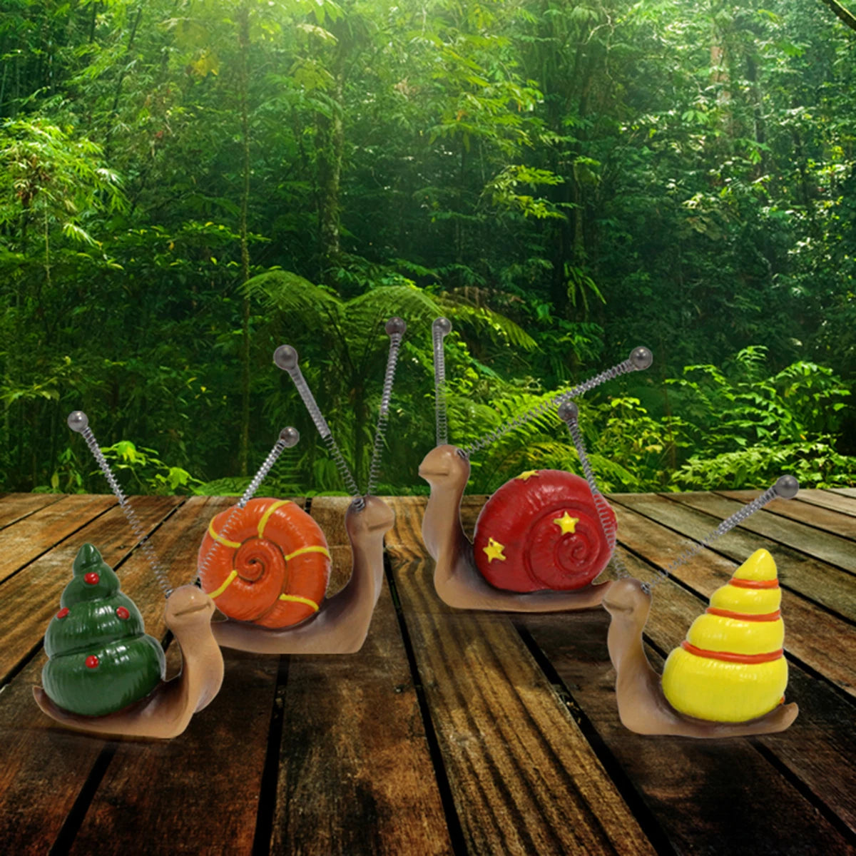 Snail Garden Ornaments (4 Pack)