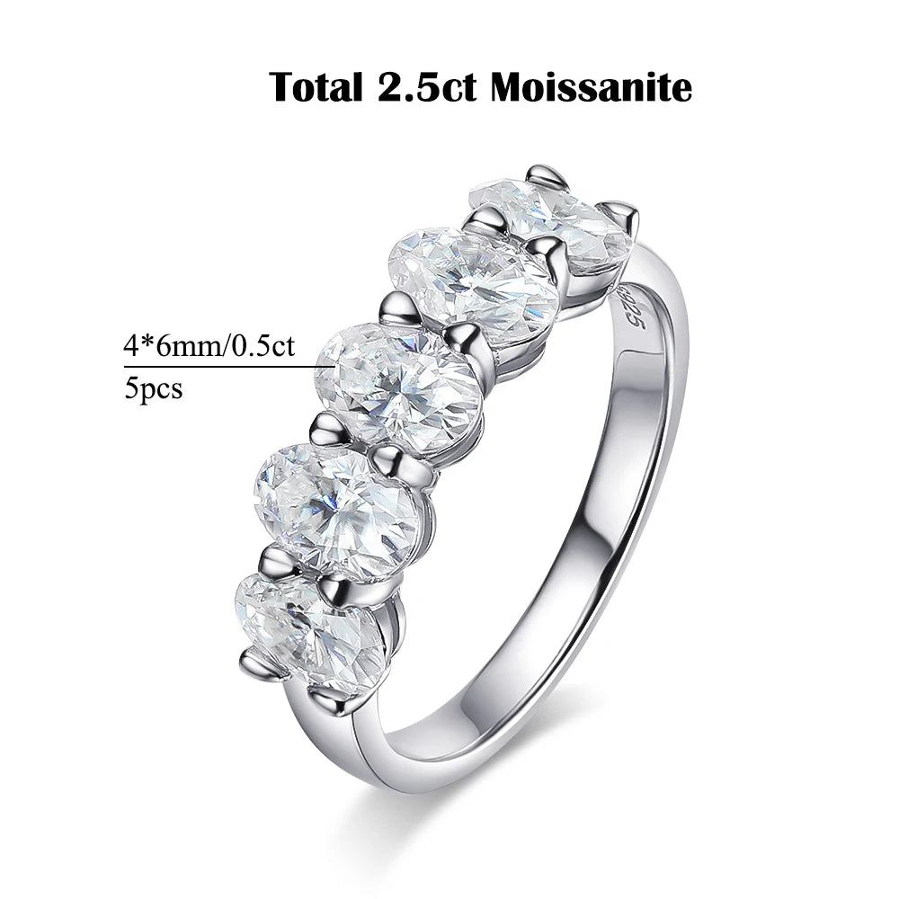 Moissanite Eternity Ring