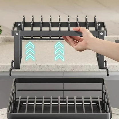 Premium Dish Drying Rack & Drainboard