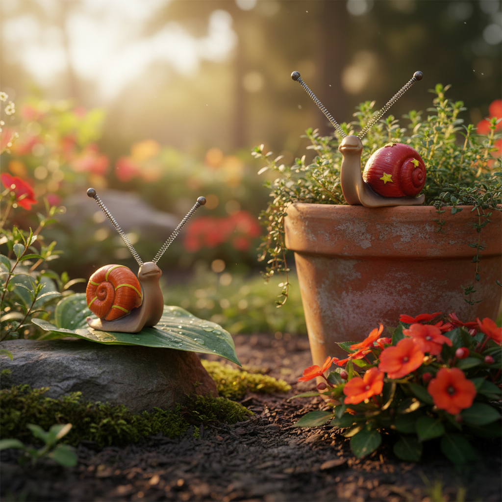 Snail Garden Ornaments (4 Pack)