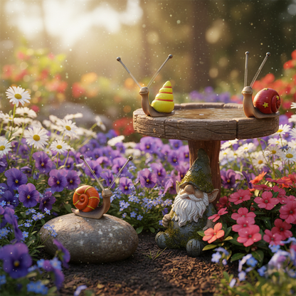 Snail Garden Ornaments (4 Pack)