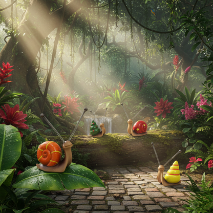 Snail Garden Ornaments (4 Pack)