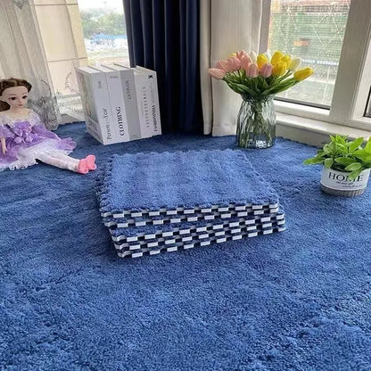 Soft Plush Carpet Interlocking Tiles